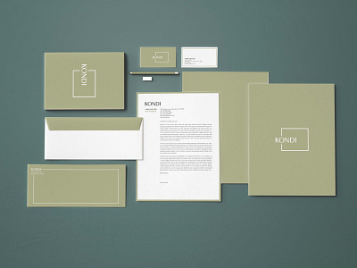 Kondi Brand Identity brand identity branding design indesign stationary typography