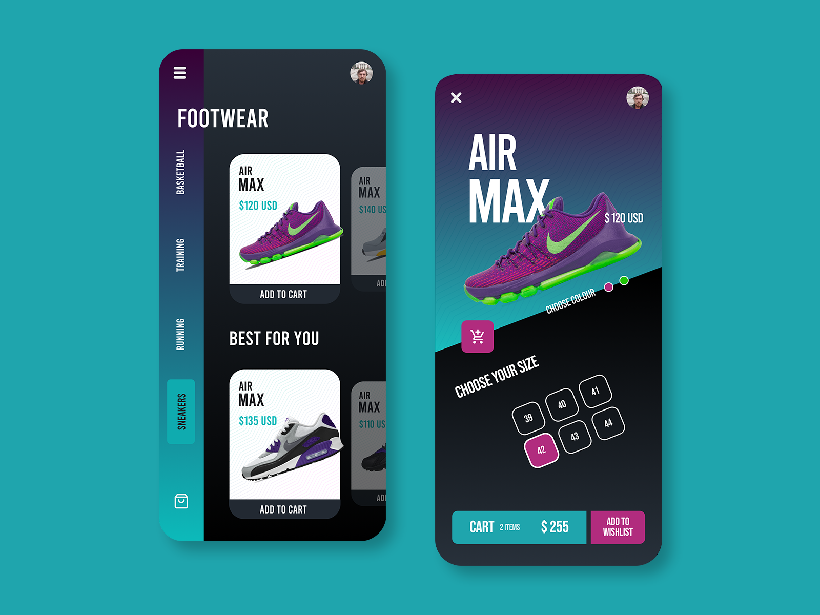 Footwear Shopping App by Ayberk Çetin on Dribbble