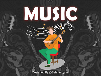 MUSIC design illustration music vector