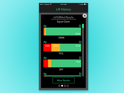 Form LIfting - Full App - Lifting Review - 2 design mobile app ui ux