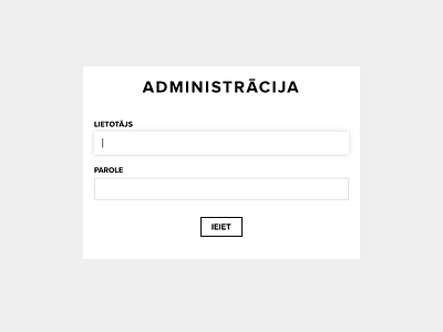 Administration login admin clean input login simple