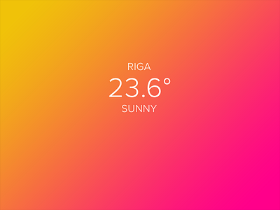 Weather app app gradient light weather