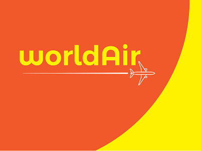 Imaginery European airline worldAir airline branding europe european worldair