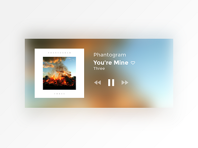 Daily UI #9 desktop music player ui