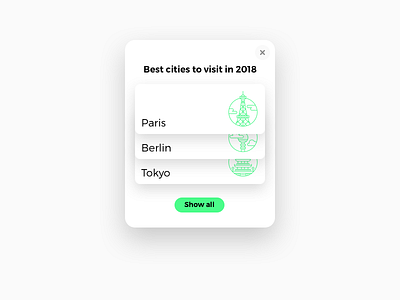 Daily UI #19 bucket list cities daily ui leaderboard list ui