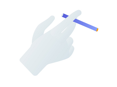 life's easy easy hand illustration relax smoking