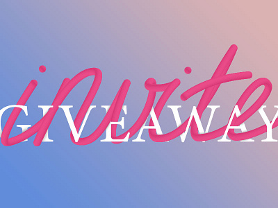 One Dribbble Invite to Giveaway