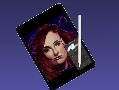 X-Men Dark Phoenix drawing digital painting illustration photoshop poster design procreate art realism realistic drawing