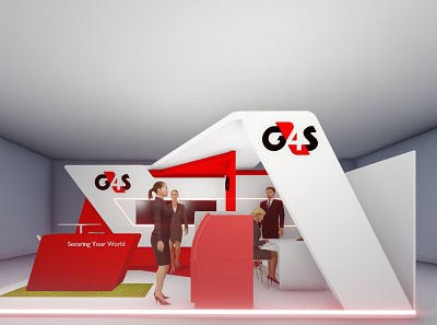 G4S Custome Booth Design 3d booth design branding design