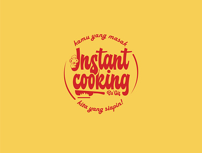 Instant Cooking Bu'Gis branding culinary design icon logo logotype typography vector wordmark