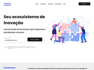 Landing page