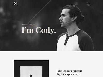 2016 Portfolio Site blackandwhite branding design digital homepage personal photography portfolio typography web