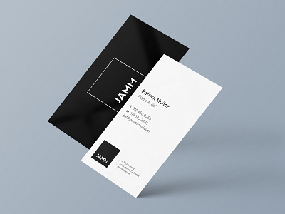 JAMM Visual Business Cards business card card collateral design layout minimal print design