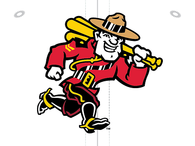 Vancouver Canadians Batting Mountie baseball canada canadians logo mountie sports vancouver