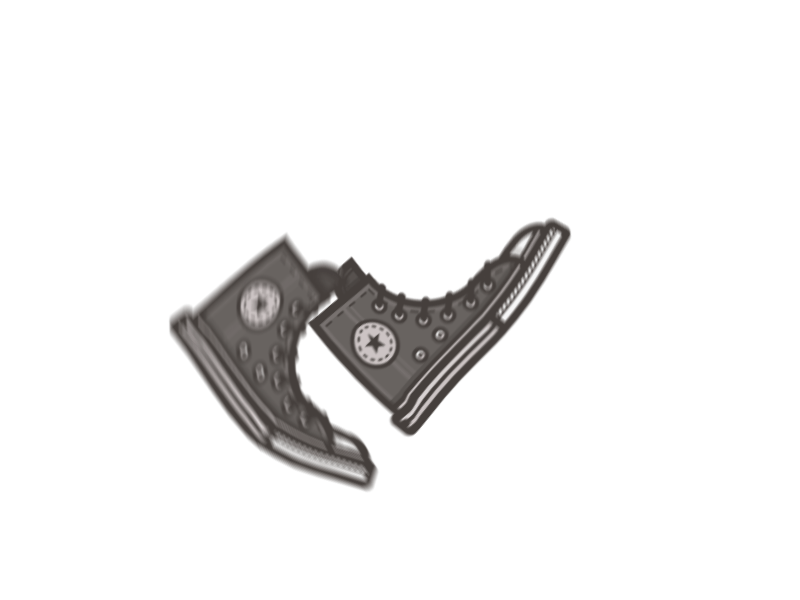 Converse Walk after effects animated gif loop motion puppet tool rebound shoe walk cycle