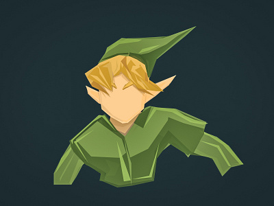 Low Poly Link - Zelda by Michael Griffin on Dribbble