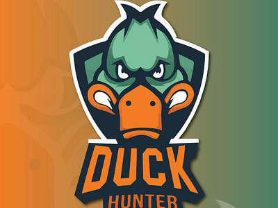 DUCK HUNTER animation branding design illustration illustrator logo minimal typography ux vector