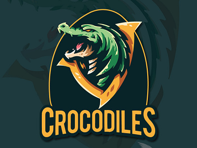 CROCODILES animation app branding design illustration illustrator logo minimal typography vector