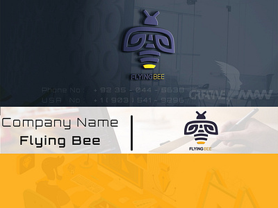 Flying Bee animation app art branding flat graphic design icon ux web website