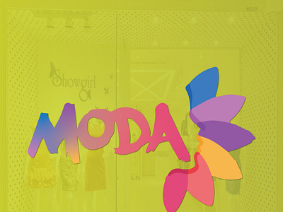 MODA animation branding design fashion illustration illustrator logo logo design logotype minimal typography vector vintage web