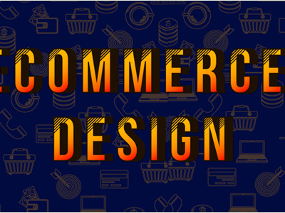 Ecommerce Design animation branding design icon illustration illustrator logo minimal typography vector