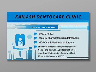 Dentist business Card branding business card card personal branding vector