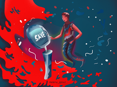 Saving Machine illustration
