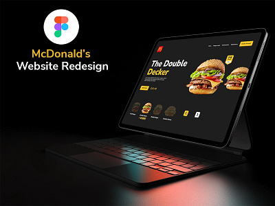 McDonalds Redesign Concept figma landing page mcdonalds redesign ui web design