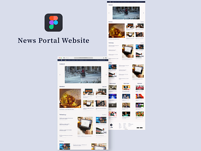 News Portal Website figma news portal website news web design online news uiux web design