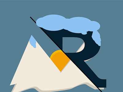 R Letter Illustration airline dailylogochallenge design icon illustration illustrator logo typography vector