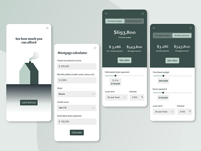 Daily UI 004 | Calculator calculator daily ui 004 mortgage mortgage calculator ui ux