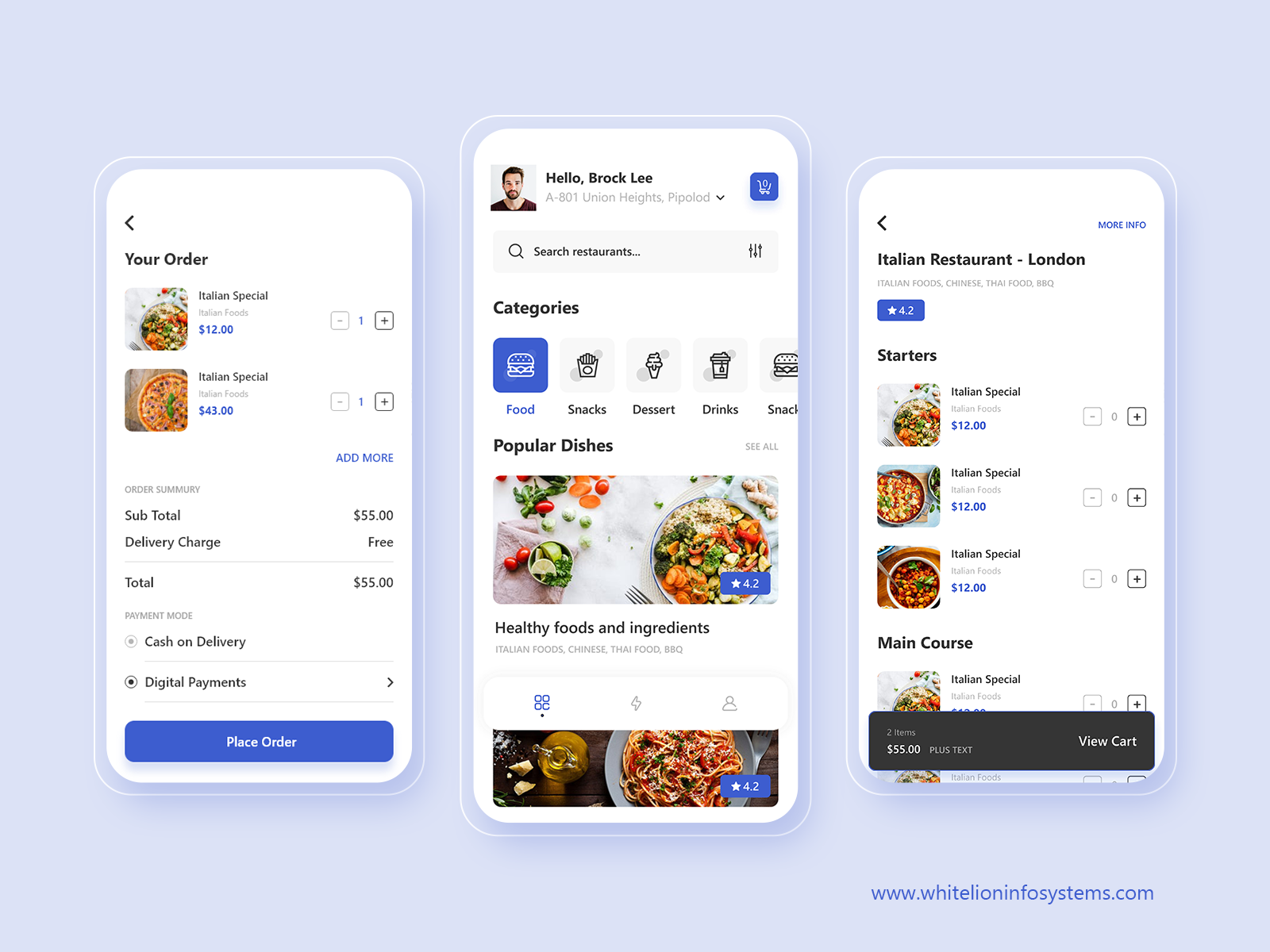 Food Delivery app by Astar_Studio on Dribbble