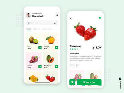 Online grocery store business app best branding business category colorful creative delivery delivery service design filter find food grocery logo minimal online xd