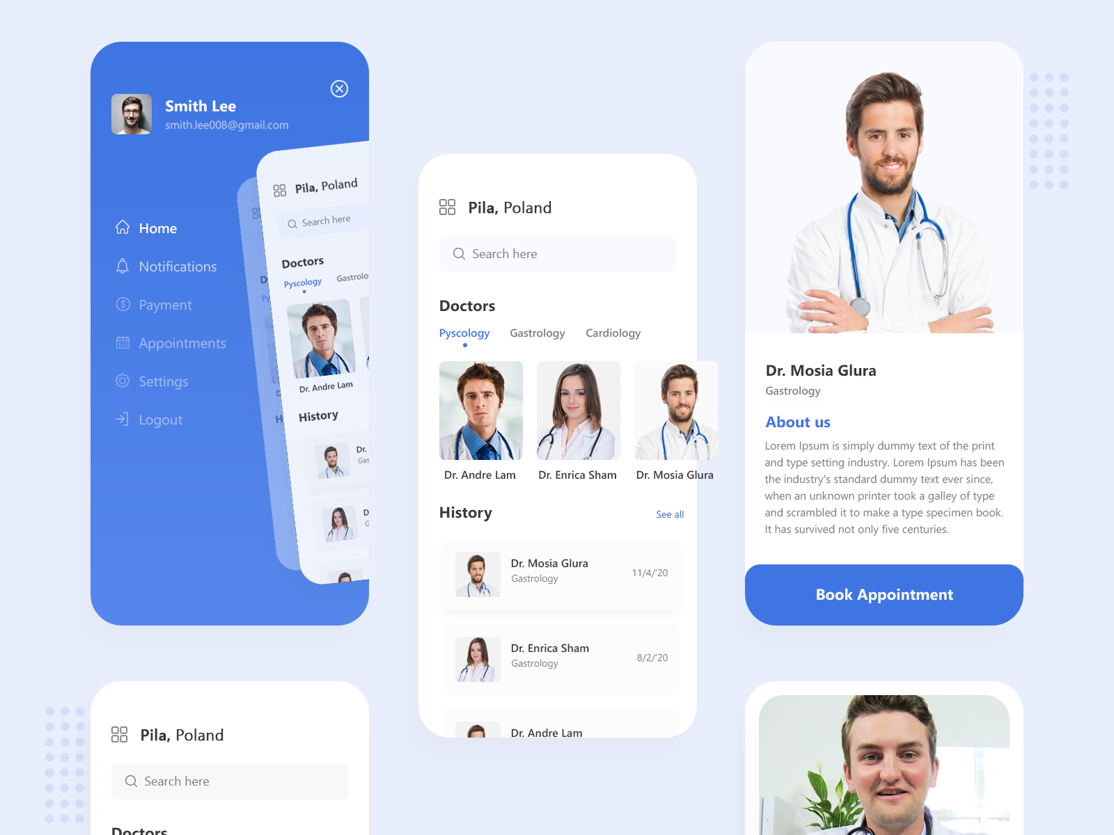 Appointment Booking Concept by Astar_Studio on Dribbble