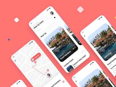 Hotel Booking App accommodation airbnb app design app ui booking booking app branding creative design holiday hotel hotel booking minimal reservation reserve reserved travel app