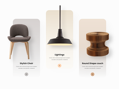 Furniture Onboarding UI Design 3d app app ui branding creative furniture interface minimal minimalist mobile app modern onboarding ui ui design