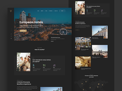 Clean website design 3d app branding colorful creative design hotel minimal res ui webapp