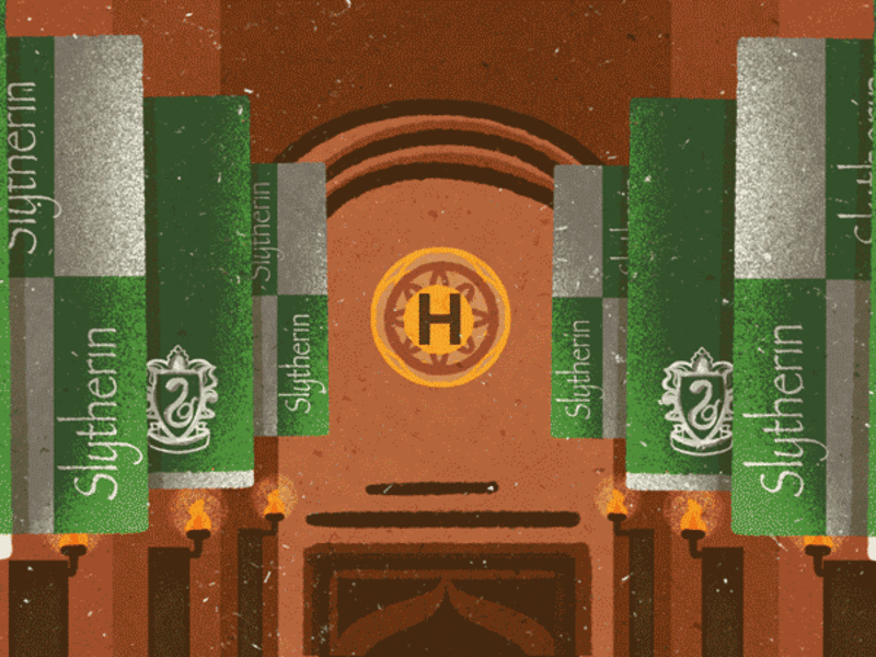 Gonga Illustration | Harry Potter art gif harrypotter hogwarts illustration movie texture