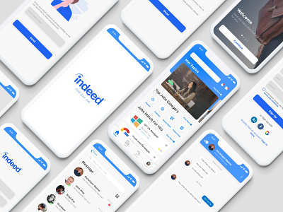 Indeed Mobile App Design dashboard design mobile app design mobile design mobile ui signup ui ui ux ui design uidesign uiux