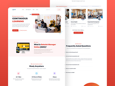 Sekolah Manager Home Page design home home page illustration interface landing page manager mobile design school ui ui ux ui design uidesign uiux user experience user interface web design