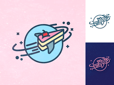 Vía Láctea (Milky Way) Cake Shop branding cake illustration logo planet