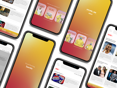 News App app design fresh minimal news news app newsfeed ui ux young