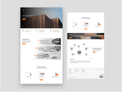 Landing Page Design for Architecture Firm