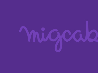 Migcabrera 01 brand calligraphy handrwritting logo migcabrera test typo