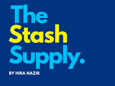 THE STASH SUPPLY branding design icon illustration logo typography