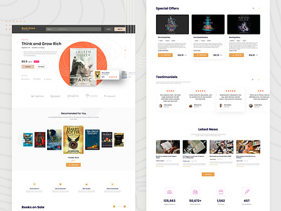 eBook Store app book bookstore branding design graphic design onlinebooks onlinebooks website ui ux website