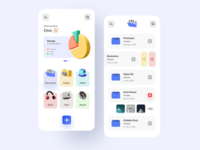 File Manager App 3d app app design app ui app ui ux appdesign documents file management file manager file sharing files folders manage mobile ui storage ui uidesign uiux uiuxdesign ux