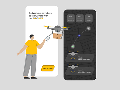 Parcel Delivery App app app design app ui app ui ux appui courier delivery delivery app drones logistics map mobile app mobile app design mobile ui mobile uiux parcel ui uidesign uiux ux