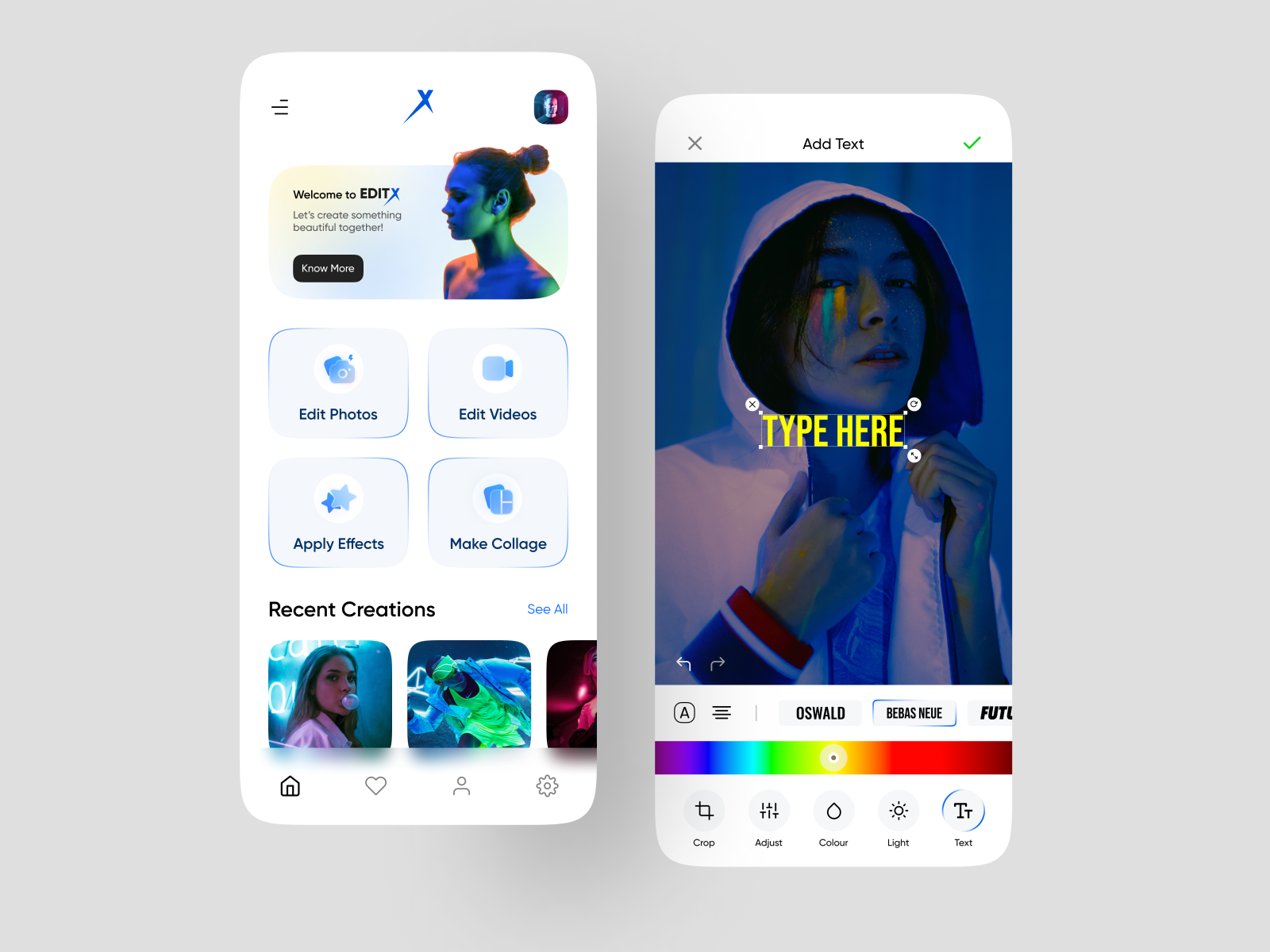 Editing App by Aman Jain on Dribbble