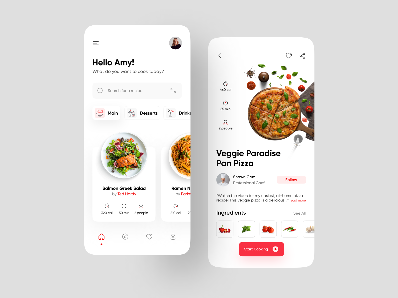 Recipe App by Aman Jain on Dribbble